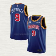 Camiseta Andre Iguodala NO 9 Golden State Warriors 75th Anniversary Azul