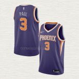 Camiseta Chris Paul NO 3 Phoenix Suns Icon 2021 Violeta