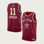 Camiseta Demar Derozan NO 11 Chicago Bulls All Star 2024 Rojo