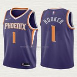 Camiseta Devin Booker NO 1 Nino Phoenix Suns Icon 2017-18 Violeta