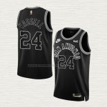 Camiseta Devin Vassell NO 24 San Antonio Spurs Classic 2022-23 Negro