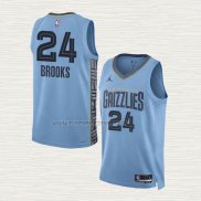 Camiseta Dillon Brooks NO 24 Memphis Grizzlies Statement 2022-23 Azul