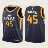 Camiseta Donovan Mitchell NO 45 Nino Utah Jazz Icon 2017-18 Azul