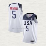 Camiseta Donovan Mitchell USA 2019 FIBA Basketball World Cup Blanco