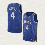 Camiseta Jalen Suggs NO 4 Orlando Magic Classic 2023-24 Azul