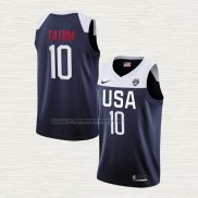 Camiseta Jayson Tatum USA 2019 FIBA Basketball World Cup Azul