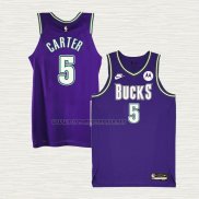 Camiseta Jevon Carter NO 5 Milwaukee Bucks Classic 2022-23 Violeta