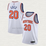 Camiseta Kevin Knox NO 20 New York Knicks Association 2019-20 Blanco