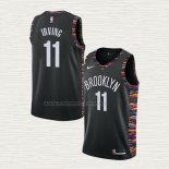 Camiseta Kyrie Irving NO 11 Brooklyn Nets Ciudad 2019-20 Negro