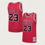Camiseta Michael Jordan NO 23 Chicago Bulls Mitchell & Ness 1997-98 NBA Finals Rojo