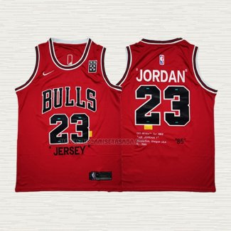 Camiseta Michael Jordan NO 23 Chicago Bulls Retro Rojo