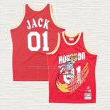 Camiseta NO 01 Houston Rockets x Cactus Jack Rojo