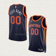 Camiseta New York Knicks Personalizada Statement 2022-23 Negro