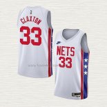 Camiseta Nic Claxton NO 33 Brooklyn Nets Classic 2022-23 Blanco