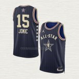 Camiseta Nikola Jokic NO 15 Denver Nuggets All Star 2024 Azul