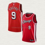 Camiseta Nikola Vucevic NO 9 Chicago Bulls Ciudad 2021-22 Rojo