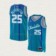 Camiseta P. J. Washington NO 25 Charlotte Hornets Ciudad 2021-22 Azul