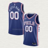 Camiseta Philadelphia 76ers Personalizada Icon Azul