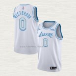 Camiseta Russell Westbrook NO 0 Los Angeles Lakers Ciudad 2020-21 Blanco