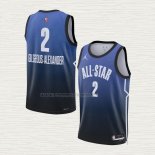 Camiseta Shai Gilgeous-Alexander NO 2 Oklahoma City Thunder All Star 2023 Azul