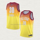 Camiseta Stephen Curry NO 30 Golden State Warriors All Star 2023 Naranja