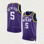 Camiseta Talen Horton-Tucker NO 5 Utah Jazz Classic 2023-24 Violeta