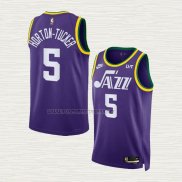 Camiseta Talen Horton-Tucker NO 5 Utah Jazz Classic 2023-24 Violeta