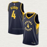 Camiseta Victor Oladipo NO 4 Indiana Pacers Icon Azul