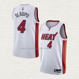 Camiseta Victor Oladipo NO 4 Miami Heat Association 2021-22 Blanco