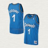 Camiseta Anfernee Hardaway NO 1 Orlando Magic Mitchell & Ness 1994-95 Azul