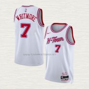 Camiseta Cam Whitmore NO 7 Houston Rockets Ciudad 2023-24 Blanco