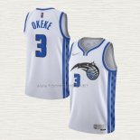 Camiseta Chuma Okeke NO 3 Orlando Magic Earned 2020-21 Blanco