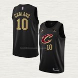 Camiseta Darius Garland NO 10 Cleveland Cavaliers Statement 2022-23 Negro
