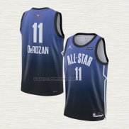 Camiseta Demar Derozan NO 11 Chicago Bulls All Star 2023 Azul