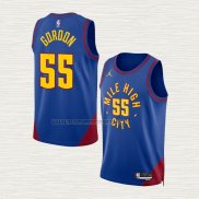 Camiseta Dikembe Mutombo NO 55 Denver Nuggets Statement 2022-23 Azul