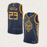 Camiseta Draymond Green NO 23 Golden State Warriors Ciudad 2018-19 Azul