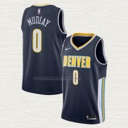 Camiseta Emmanuel Mudiay NO 0 Denver Nuggets Icon Azul