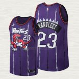 Camiseta Fred VanVleet NO 23 Toronto Raptors Classic Edition Violeta