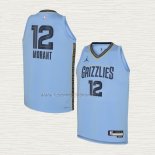 Camiseta Ja Morant NO 12 Nino Memphis Grizzlies Statement 2022-23 Azul
