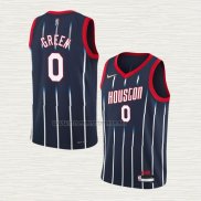 Camiseta Jalen Green NO 0 Houston Rockets Ciudad 2021-22 Azul