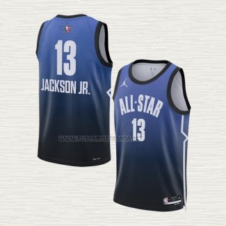 Camiseta Jaren Jackson Jr. NO 13 Memphis Grizzlies All Star 2023 Azul