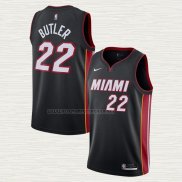 Camiseta Jimmy Butler NO 22 Miami Heat Icon 2020-21 Negro