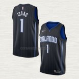 Camiseta Jonathan Isaac NO 1 Orlando Magic Icon 2020-21 Negro