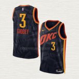 Camiseta Josh Giddey NO 3 Oklahoma City Thunder Ciudad 2023-24 Negro