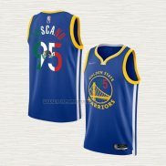 Camiseta Juan Toscano-Anderson NO 95 Golden State Warriors Icon Royal Special Mexico Edition Azul