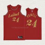 Camiseta Justin Powell NO 24 Cleveland Cavaliers Ciudad 2023-24 Rojo