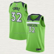 Camiseta Karl-Anthony Towns NO 32 Minnesota Timberwolves Statement Verde