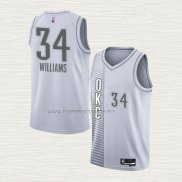 Camiseta Kenrich Williams NO 34 Oklahoma City Thunder Ciudad 2021-22 Blanco