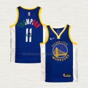 Camiseta Klay Thompson NO 11 Golden State Warriors Icon Royal Special Mexico Edition Azul