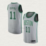 Camiseta Kyrie Irving NO 11 Boston Celtics Ciudad 2018-19 Gris